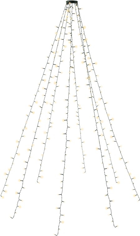 Goobay 280 LED-verlichting met ring voor de kerstboom