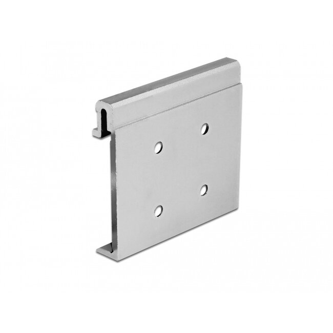 Delock Aluminium Mounting Clip for DIN Rail (4 mounting holes)