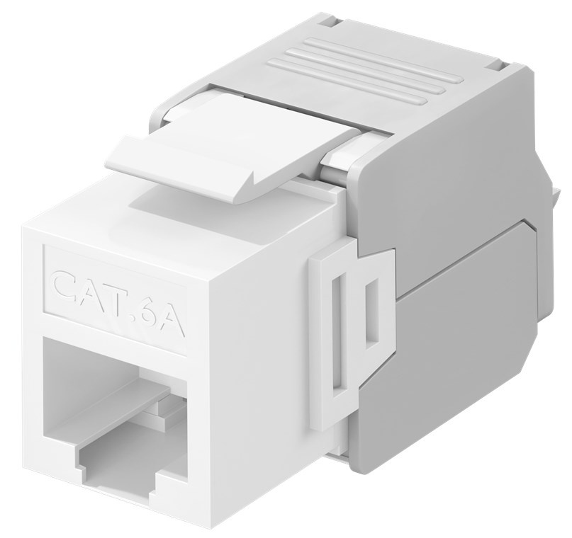 Goobay 90867. Constructietype: Plat, Kleur van het product: Grijs, Wit, Aansluiting 1: RJ-45. Breedte: 20,1 mm. Aantal per verpakking: 1 stuk(s)
