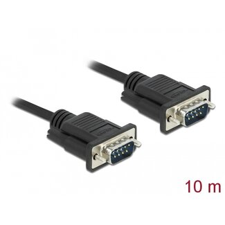 DeLOCK Delock Serial Cable RS-232 D-Sub 9 male to male with narrow plug housing 10 m
