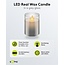 Goobay LED Real Wax Candle in Glass, 7.5 x 10 cm