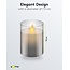 Goobay LED Real Wax Candle in Glass, 7.5 x 10 cm