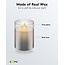 Goobay LED Real Wax Candle in Glass, 7.5 x 10 cm