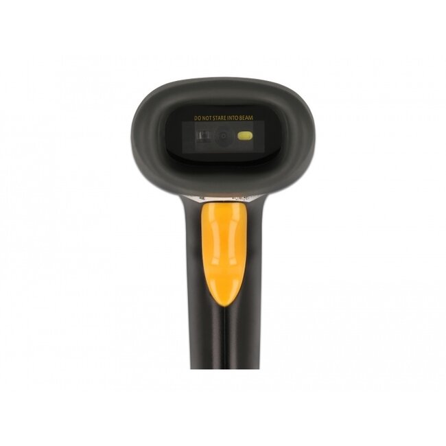 Delock 2.4 GHz Barcode Scanner 1D and 2D with charging station - multilingual