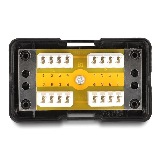 Delock Network Connection Box LSA Cat.6 black