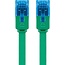 Goobay CAT 6A Flat Patch Cable U/UTP, green 0.5 m