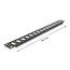 Delock 19″ Panel for Adapter with screw connection 16 port black