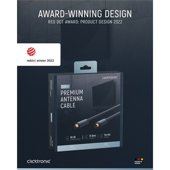 Clicktronic Coaxial Cable 3 m