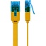 Goobay CAT 6A Flat Patch Cable U/UTP, yellow 0.5 m