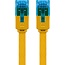 Goobay CAT 6A Flat Patch Cable U/UTP, yellow 0.5 m