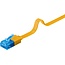 Goobay CAT 6A Flat Patch Cable U/UTP, yellow 0.5 m