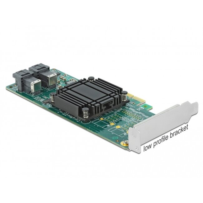 Delock PCI Express x8 Card to 2 x internal SFF-8643 NVMe - Low Profile Form Factor