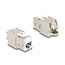 Delock Keystone Modul RJ45 jack to LSA Cat.6A toolfree white set 10 pieces