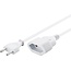 Goobay Extension Lead Europlug, 3 m, white