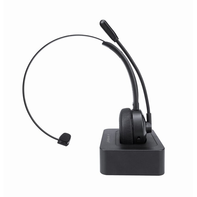 BT call center headset, mono, zwart