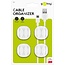 Goobay Cable Management 3 Slots, White