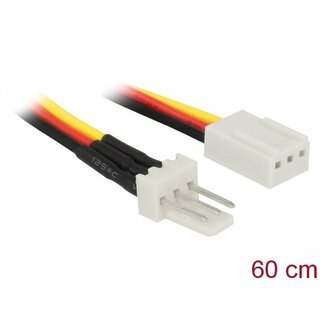 DeLOCK Delock Fan Power Cable 3 pin male to 3 pin female 60 cm