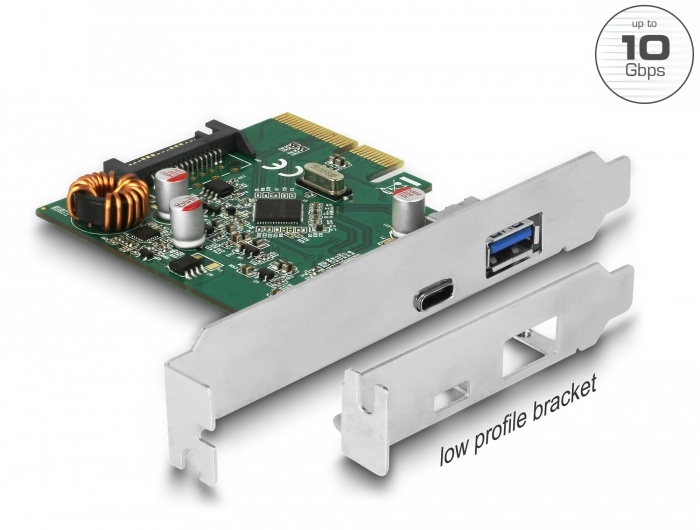 DeLOCK 90299. Hostinterface: PCIe, Output interface: USB 3.2 Gen 1 (3.1 Gen 1), Uitbreidingskaartstandaard: PCIe 3.0. Land van herkomst: China. Chipset: Asmedia ASM3142, Data trans