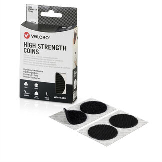 Velcro VELCRO® Sterke klittenband 6 haakpunten 6 luspunten, haak & lus, DM 45mm zwart