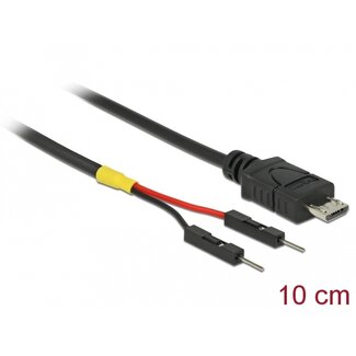 DeLOCK Delock USB Power Cable Micro-B to 2 x pin header male separate power 10 cm