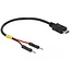 Delock USB Power Cable Micro-B to 2 x pin header male separate power 10 cm