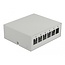 Delock Keystone Patch Panel 6 Port grey