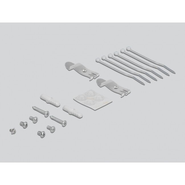 Delock Keystone Patch Panel 6 Port grey