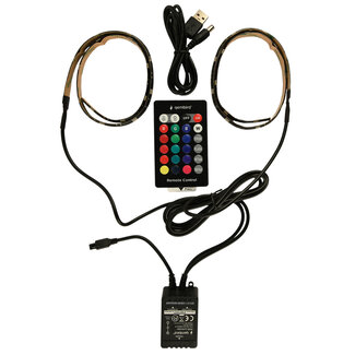Gembird USB RGB LED-strip, 2 x 50 cm