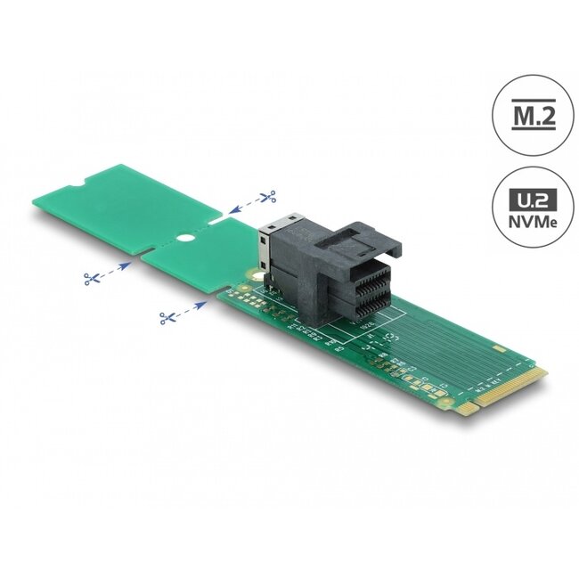 Delock Adapter M.2 Key M to SFF-8643 NVMe 22110 / 2280 / 2260