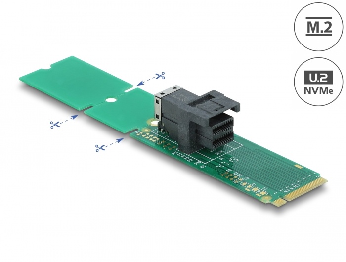 Delock Adapter M.2 Key M to SFF-8643 NVMe 22110 / 2280 / 2260 |