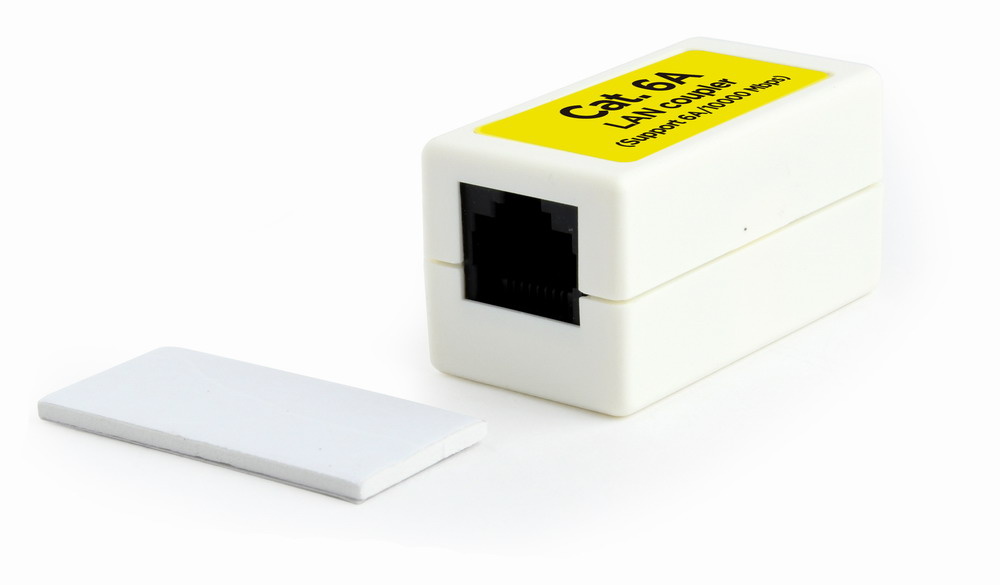 Gembird NCA-LC6-01 tussenstuk voor kabels RJ-45F Wit