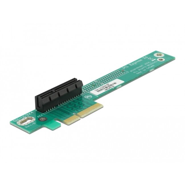 Delock Riser Card PCI Express x4 > x4 90° left angled