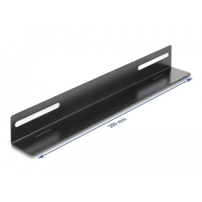 Delock 19″ Mounting Bracket for network cabinet 300 x 40 mm 2 pieces