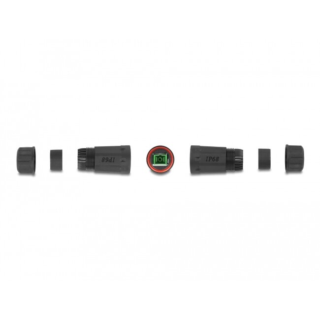 Delock Optical Fiber Cable Connector SC Simplex female to SC Simplex female APC waterproof