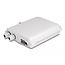 Delock Fiber Optic Distribution Box for indoor and outdoor IP65 waterproof lockable 8 port white