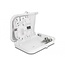 Delock Fiber Optic Distribution Box for indoor and outdoor IP65 waterproof lockable 8 port white