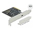 Delock PCI Express x4 Card to 1 x external SuperSpeed USB 20 Gbps (USB 3.2 Gen 2x2) USB Type-C™ female