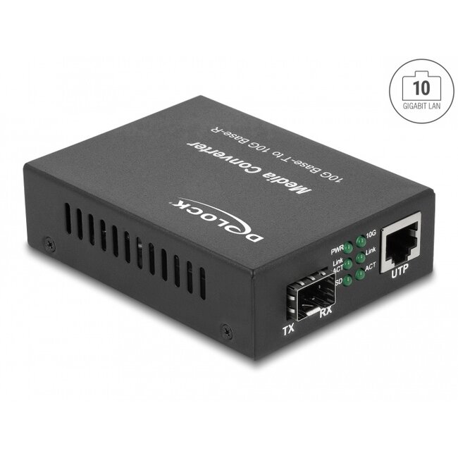 Delock Media Converter 10GBase-R SFP+ to 10GBase-T RJ45
