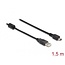 Delock Cable USB 2.0 Type-A male > USB 2.0 Mini-B male 1.5 m black
