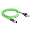 Delock M12 Cable D-coded 4 pin male to RJ45 male PUR (TPU) 1 m