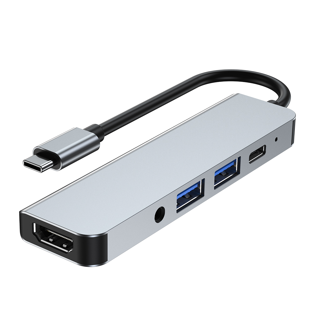 Gembird Cablexpert A-CM-COMBO5-02 - Docking station - USB-C 3.1 - HDMI - GigE