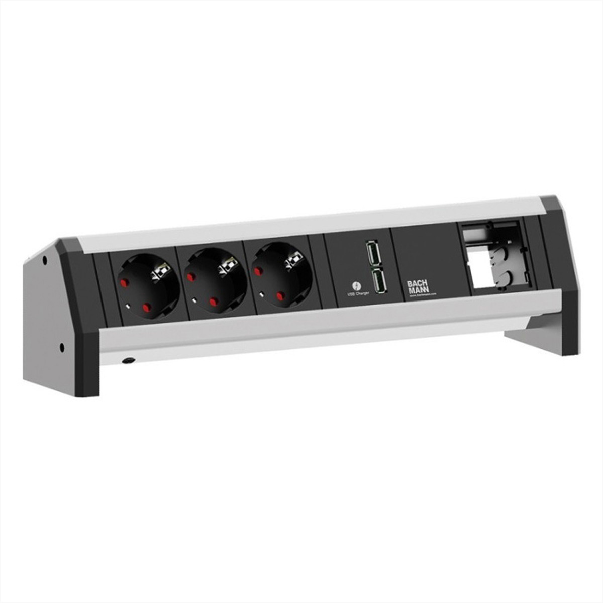 BACHMANN DESK 3x geaard stopcontact 1x USB lader 1x ABD GST18 |