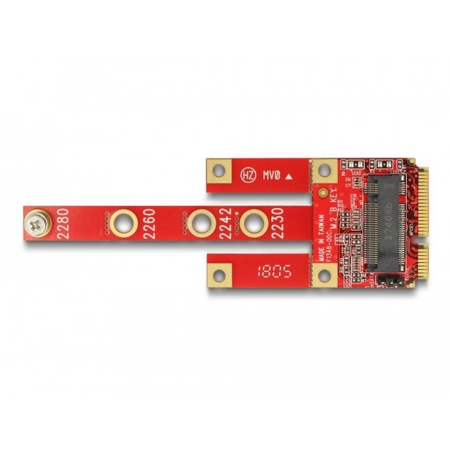 Delock Converter Mini PCIe > M.2 Key B slot + Micro SIM slot