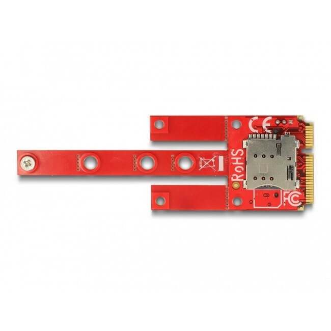 Delock Converter Mini PCIe > M.2 Key B slot + Micro SIM slot