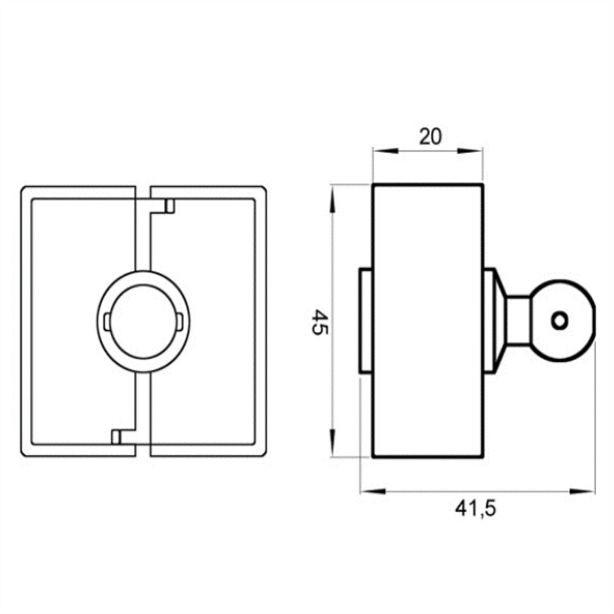 930.017 - Flexible cable guide 45x45x760mm silver 930.017