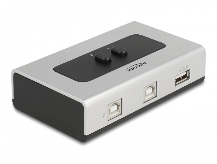 DeLOCK 87761. Max. overdrachtssnelheid: 0,48 Gbit/s, Kleur van het product: Zwart, Zilver, Materiaal behuizing: Kunststof. Breedte: 71 mm, Diepte: 112 mm, Hoogte: 32 mm
