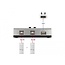 Delock Switch USB 2.0 with 2 x Type-B female to 1 x Type-A female manual bidirectional