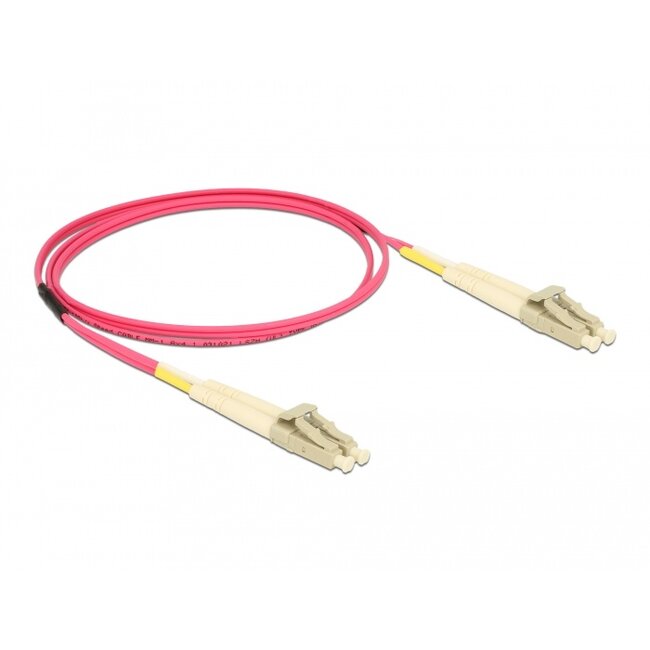 Delock Cable Optical Fibre LC to LC Multi-mode OM4 0,5 m
