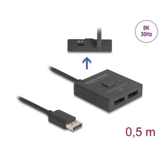 DeLOCK Delock DisplayPort Switch 2 to 1 bidirectional 8K