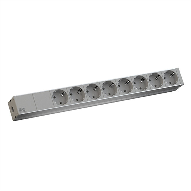 BACHMANN 19" 1U 8xCEE7/3 met testsnoer